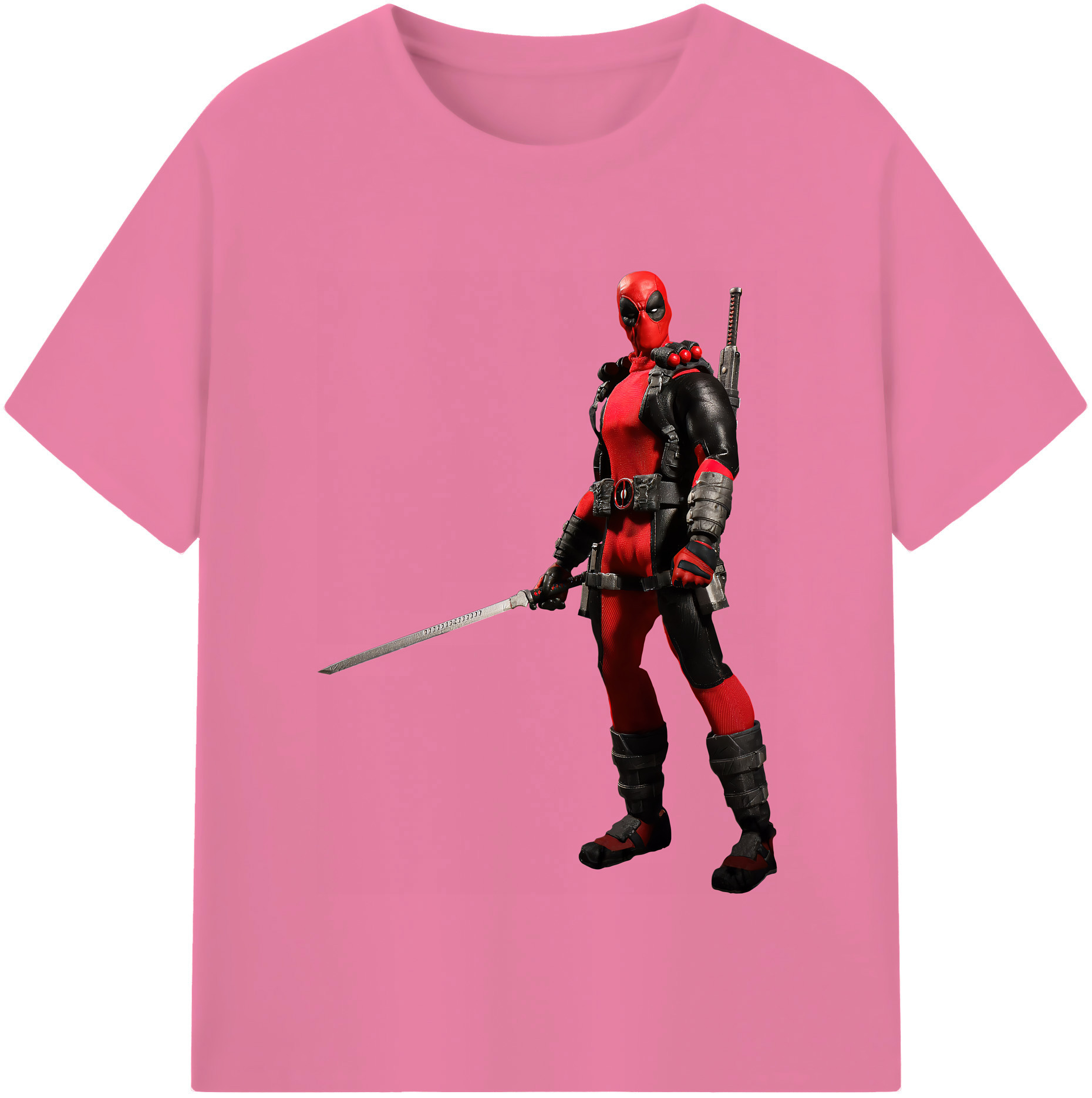 （画像用） Deadpool デッドプール 綿100％半袖Tシャツ（フロントプリント）